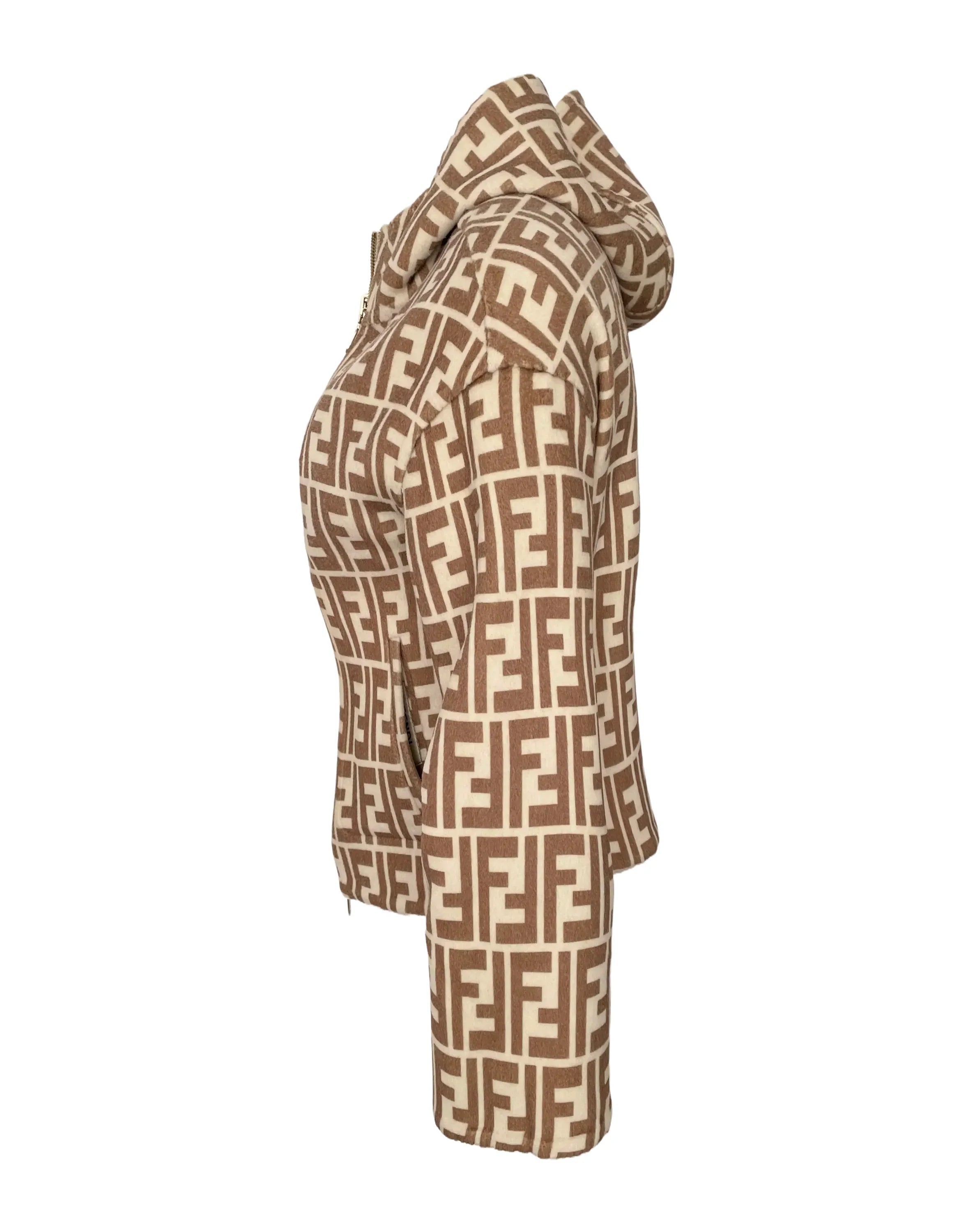 Fendi Women Double Sided Fleece Wool Jacket